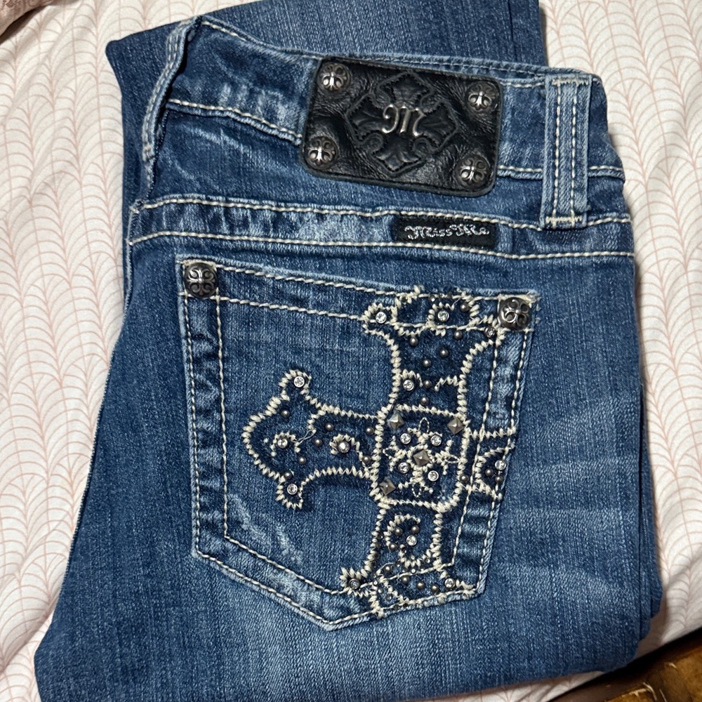 Miss Me Women's Denim Jeans with Embellished Pocket